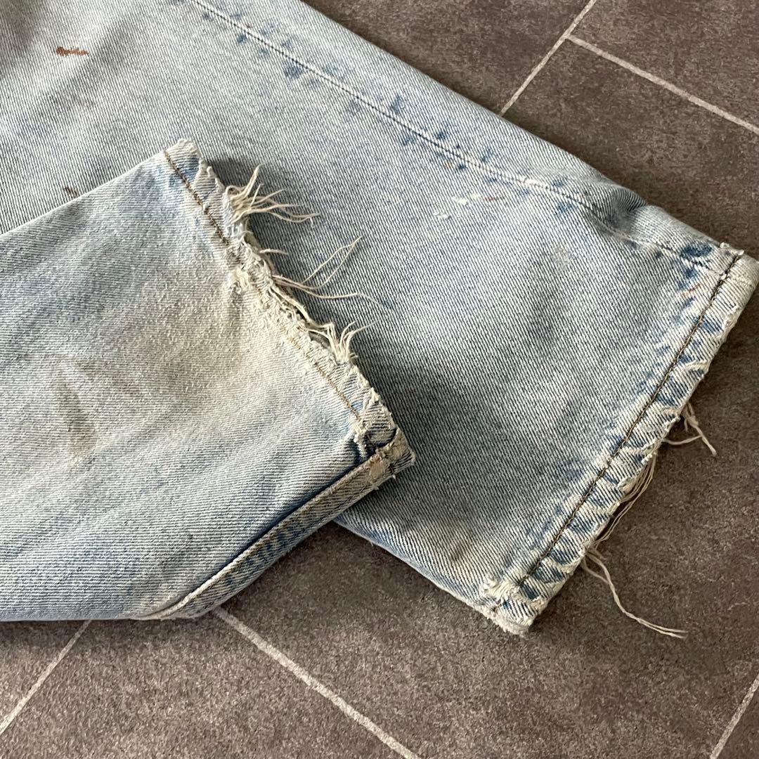90's USA製 Levi's 501 ダメージ デニム ワッペン W32 - メルカリ