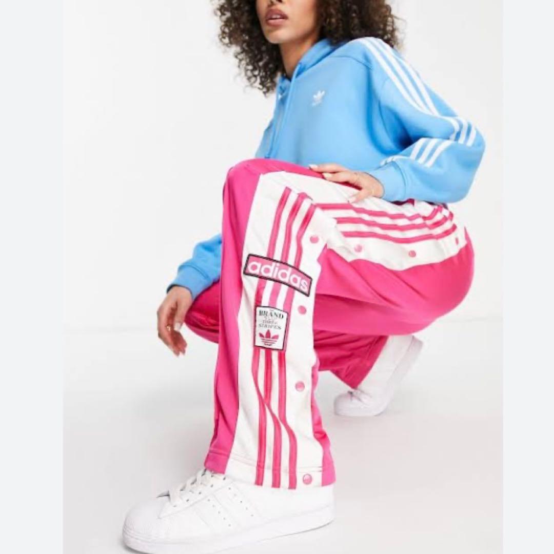 【adidas（アディダス）】美品 アディブレイク トラックパンツ ピンク L