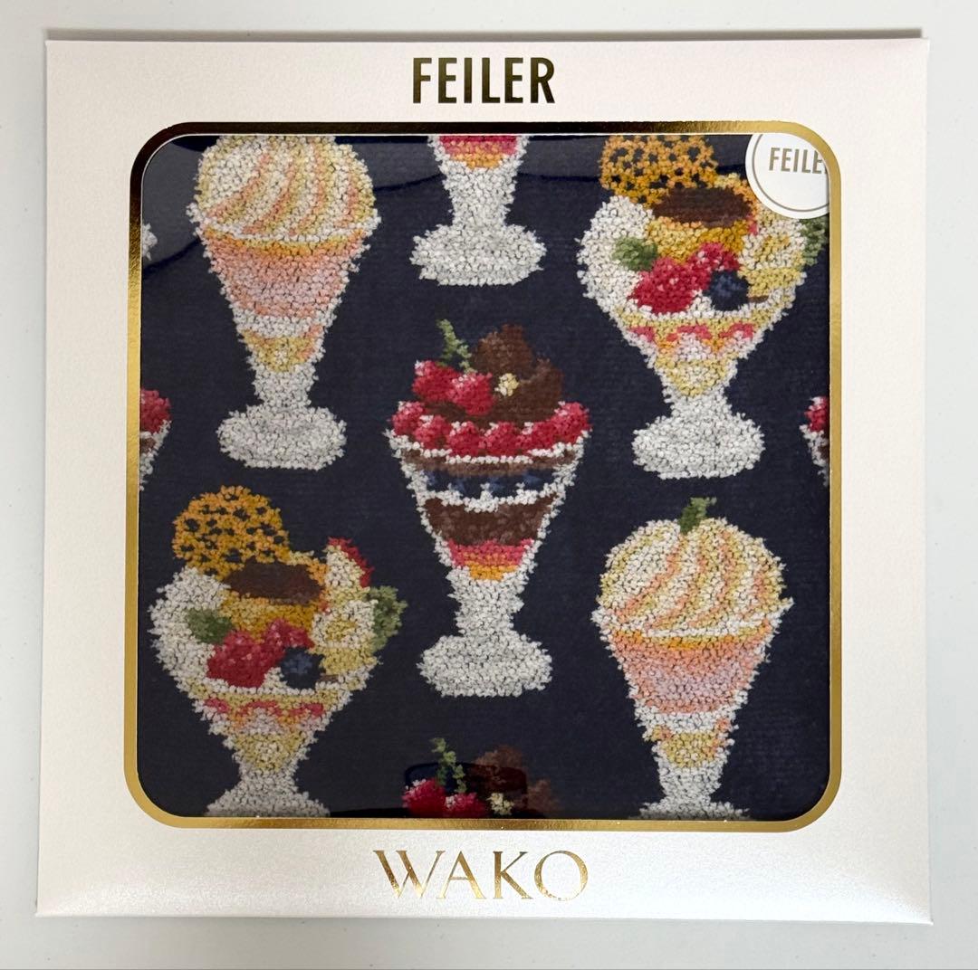 和光 フェイラーハンカチ WAKO PARFAIT ネイビー - メルカリ