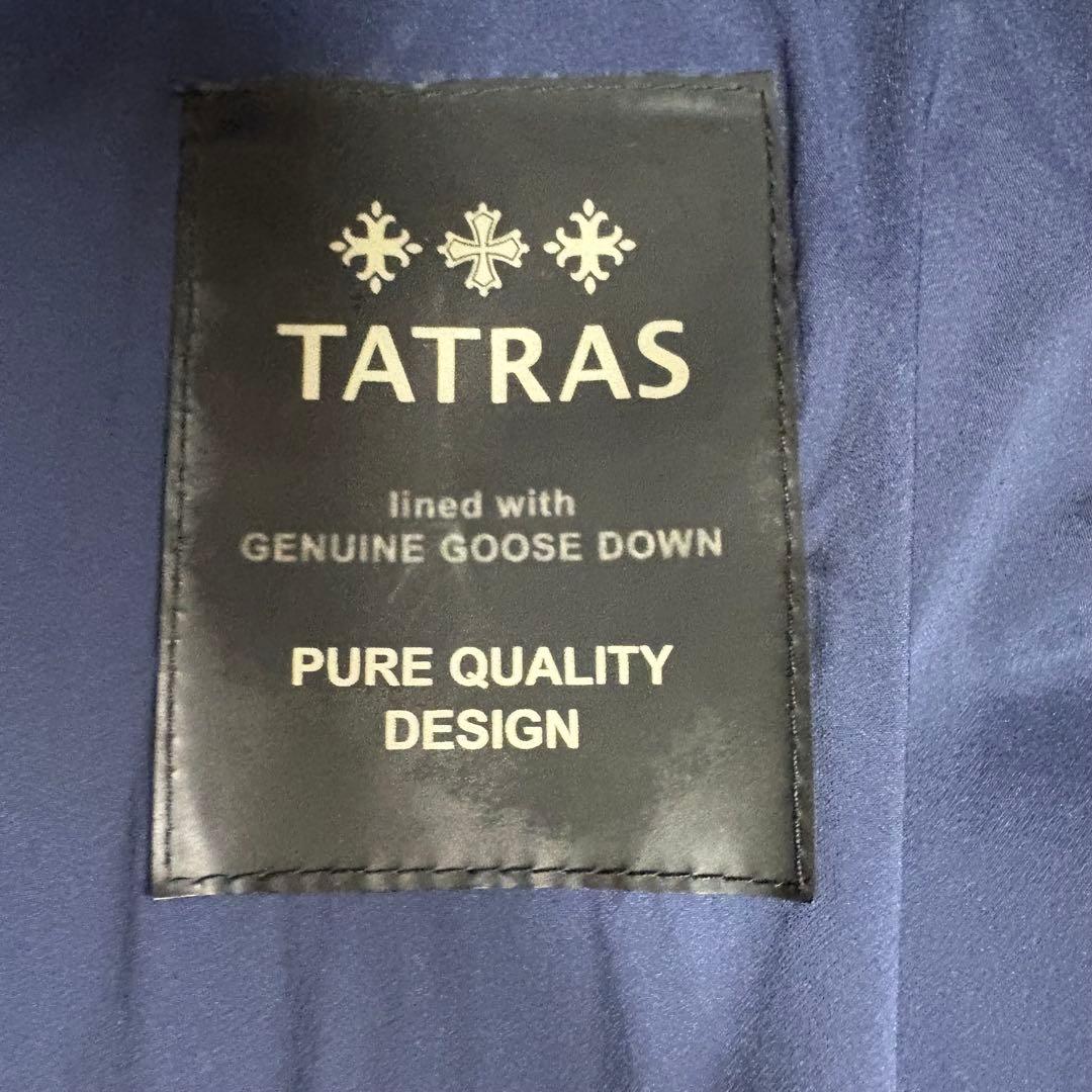 タトラス ボルボレ ダウンジャケット 2way アームロゴ ネイビー M