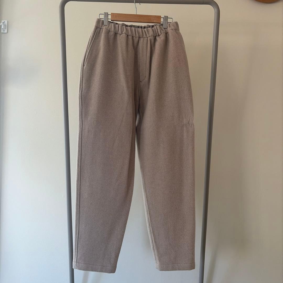 mittan ストレートウールブランケットパンツ