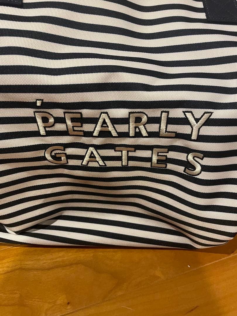 PEARLY GATES ストライプロッカーバッグ
