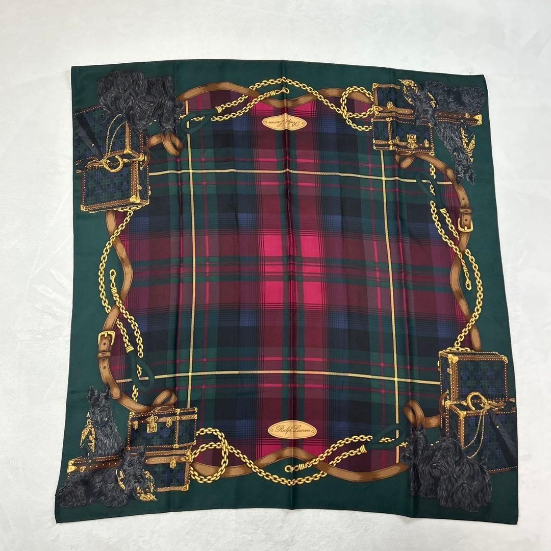 J679 新品未使用 ラルフローレン スカーフ グリーン レディース