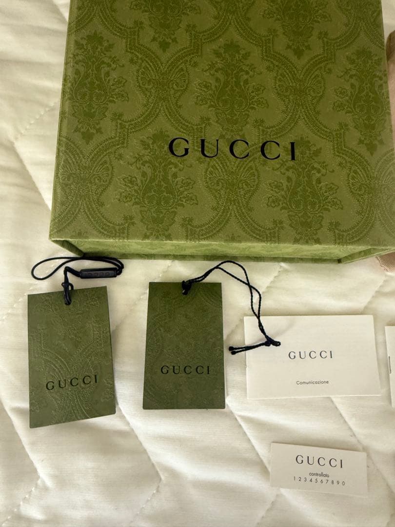 GUCCI ネイビー ヘアバンド　デニムカチューシャ　GGデザイン