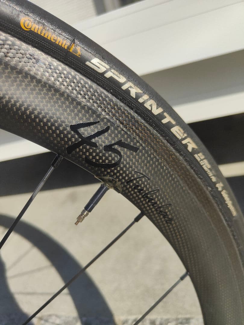 GUSTO ATTAQUE カーボンチューブラーホイール 45mm 前後　美品☆