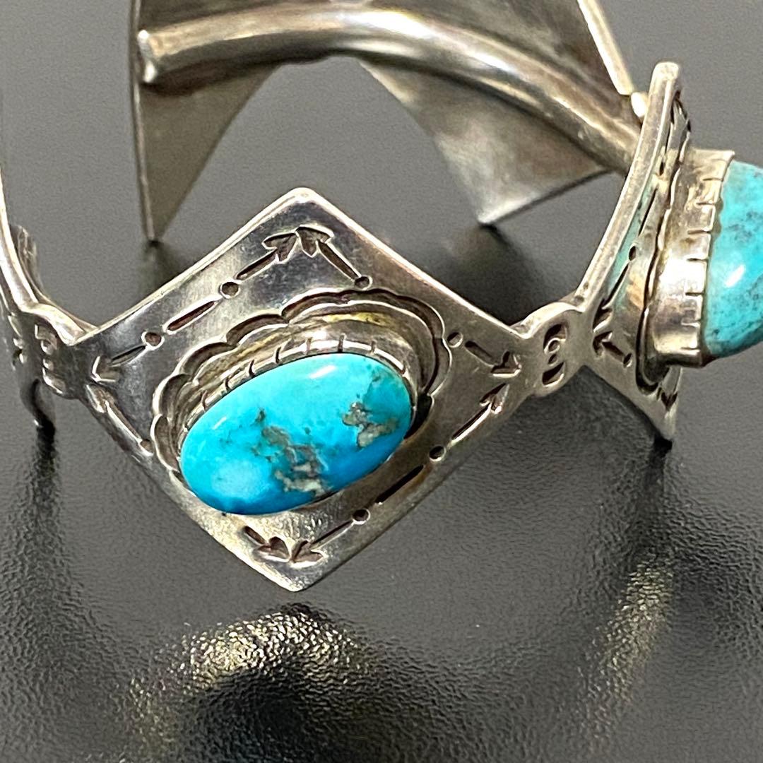 ターコイズ シルバーバングル ネイティブアメリカン