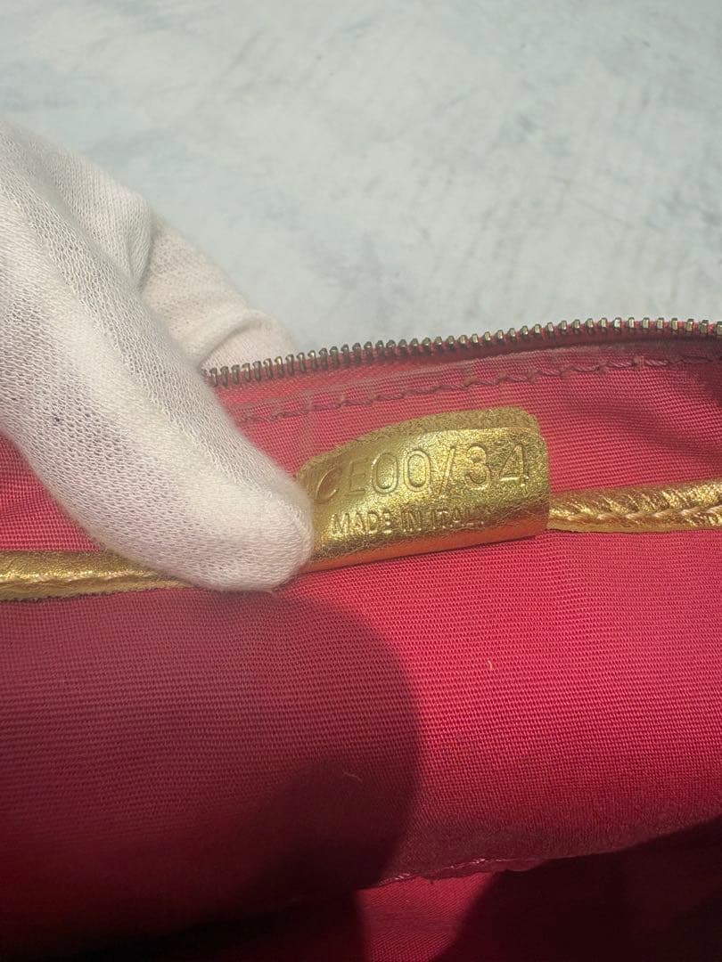 [希少] CELINE セリーヌ　マカダム　デニム　アクセサリーポーチ