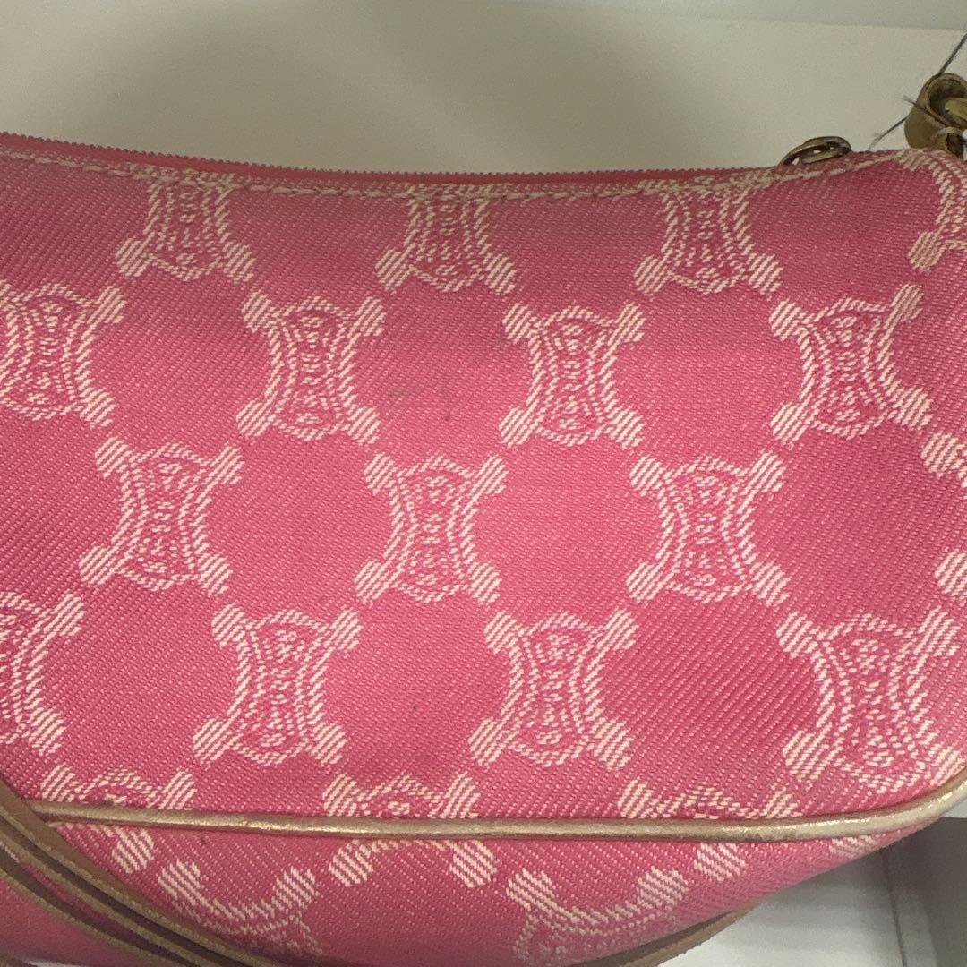 [希少] CELINE セリーヌ　マカダム　デニム　アクセサリーポーチ