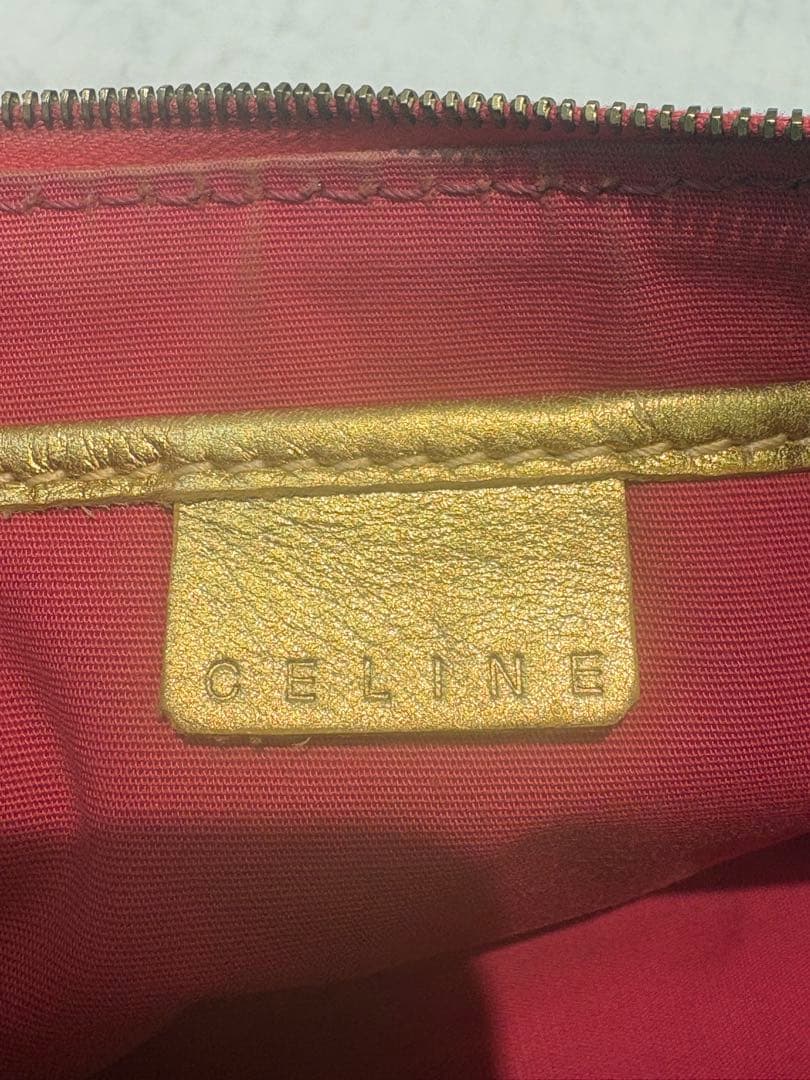 [希少] CELINE セリーヌ　マカダム　デニム　アクセサリーポーチ