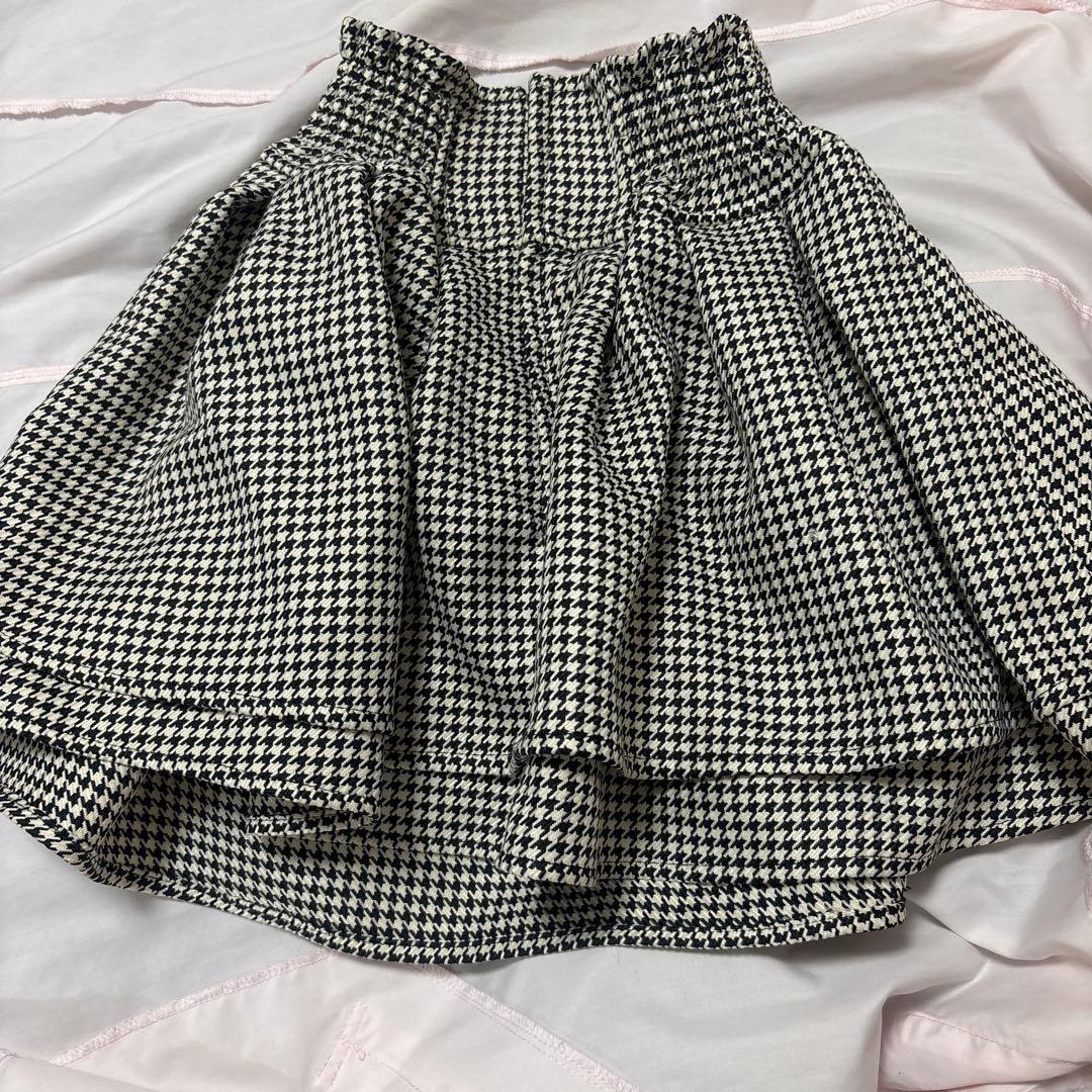 ミシェルマカロン 美脚になれるスカート♥千鳥柄(インナーパンツ付き