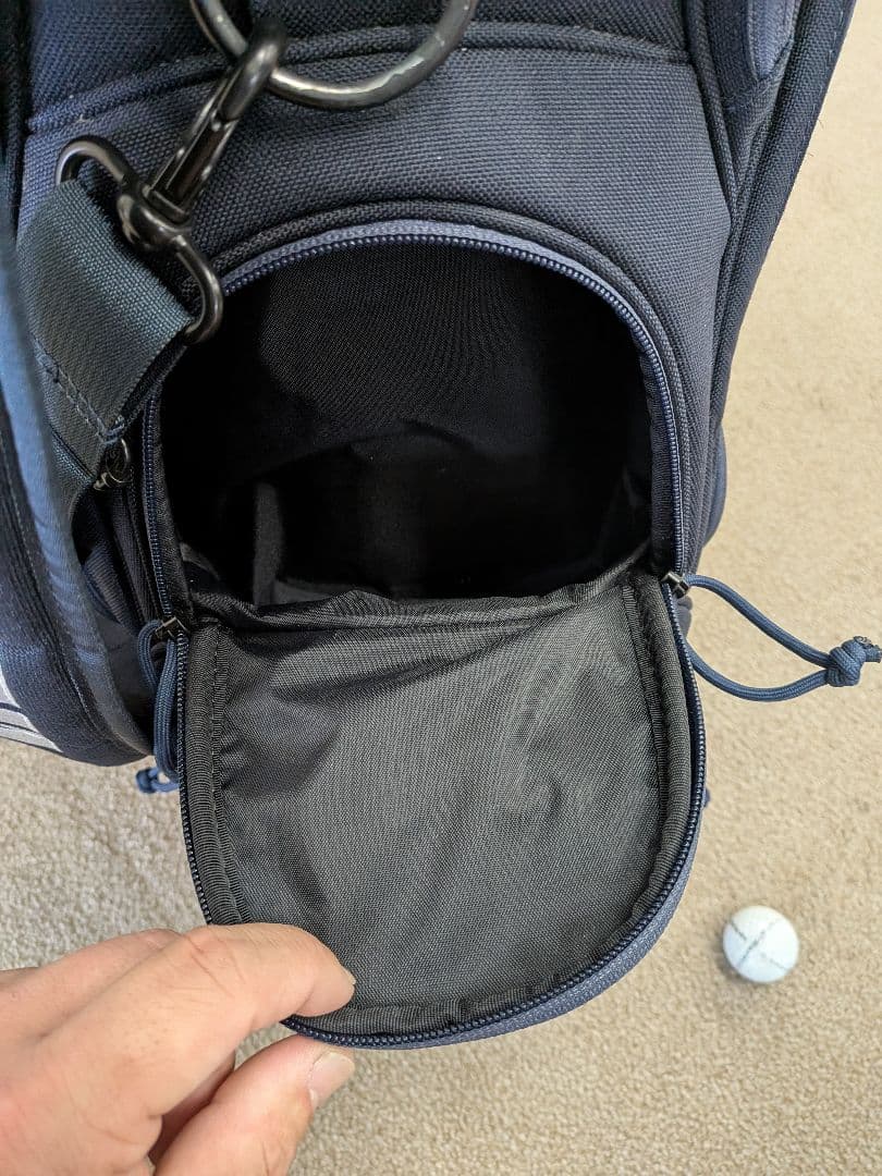 BRIEFING キャディバッグ ネイビー　パターカバー付