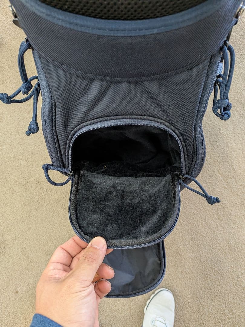 BRIEFING キャディバッグ ネイビー　パターカバー付