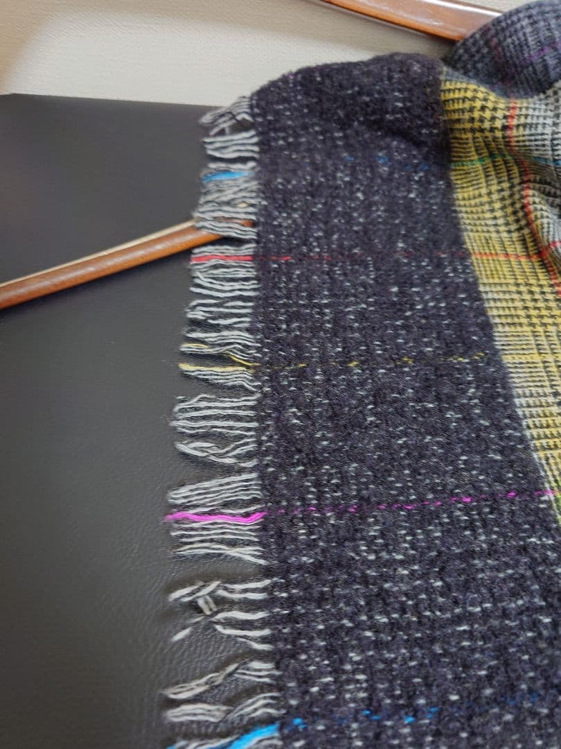 ファリエロ サルティ　Faliero Sarti　ストール　ボーダーチェック