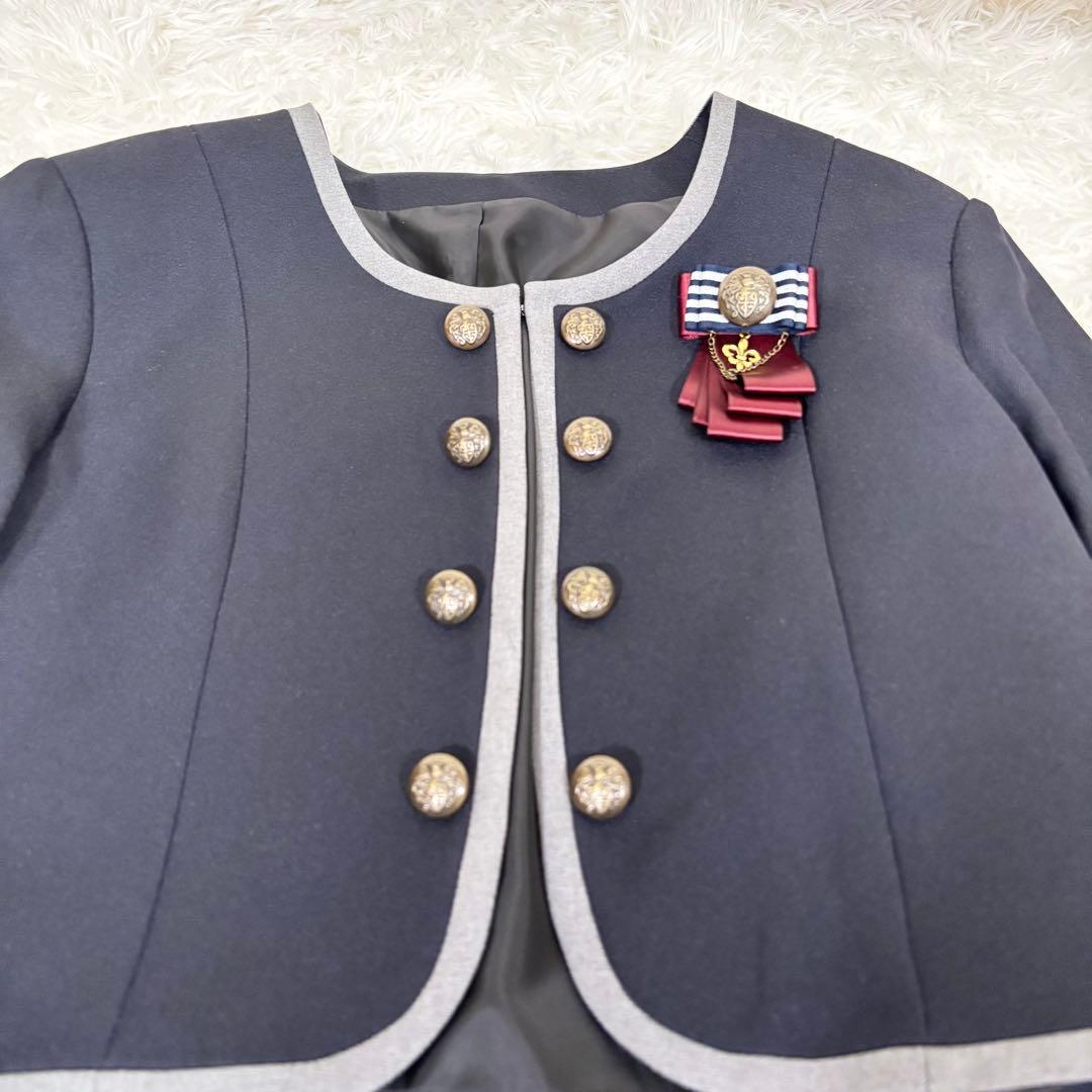 【極美品】CHOPIN ワンピース　ジャケット　ドレス　卒業式　160 ネイビー