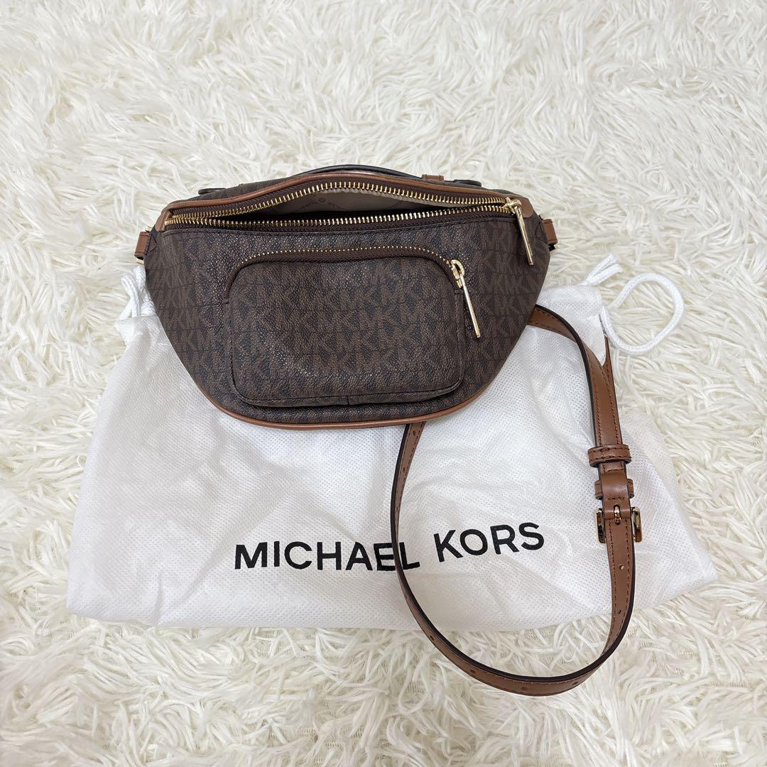 マイケルコース ウエストポーチ ブラウン系