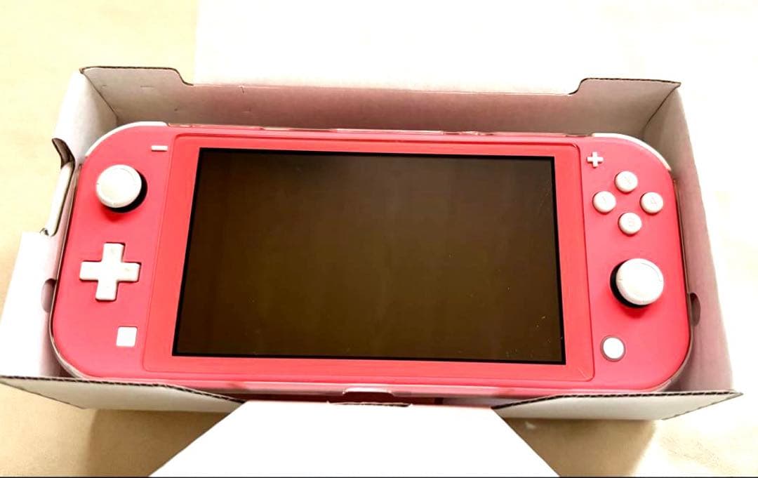 【Nintendo】Switch Lite コーラル/電源ケーブル・ケース付き