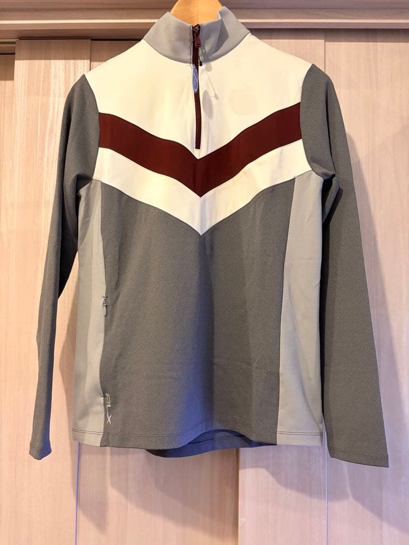 【美品】RLX / ゴルフウェア ストライプ プルオーバー