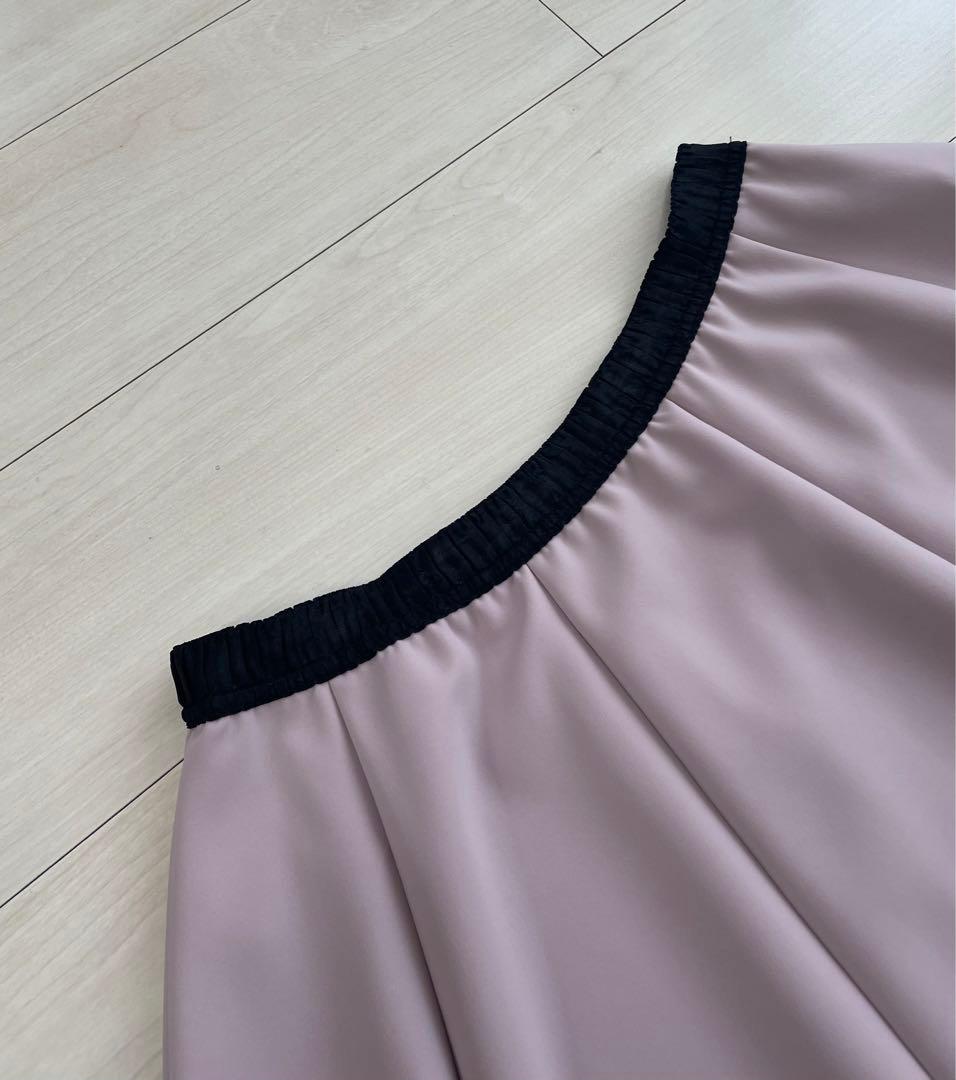 TO BE CHIC 今期もの　マットストレッチダンボールスカート　ピンク44