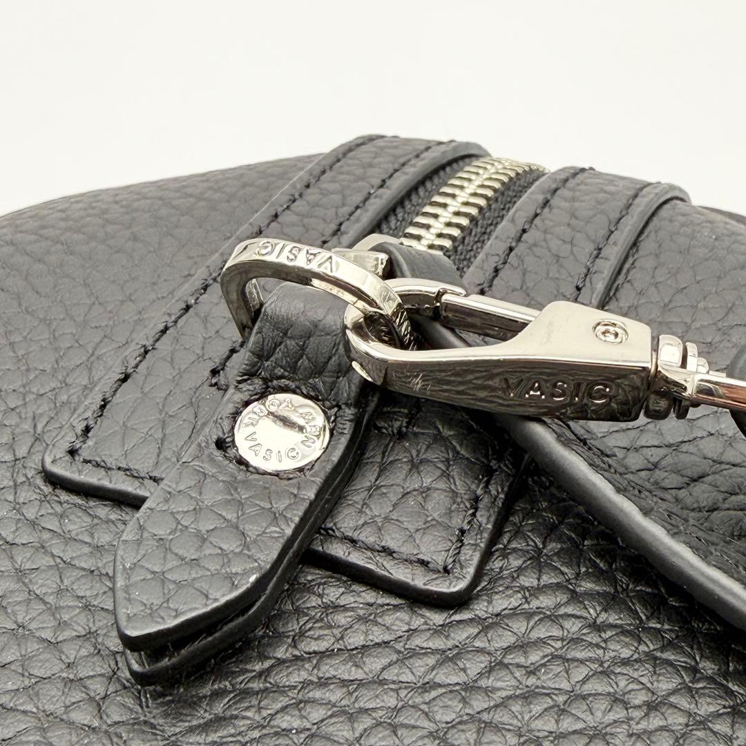 未使用級】VASIC ヤンチェオンテンバール 2way ハンドバッグ 黒 - メルカリ