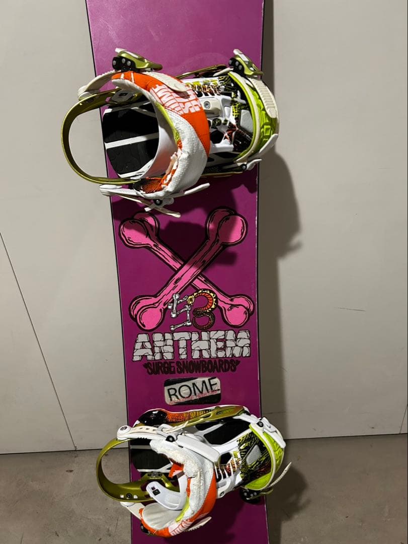 surgeスノーボード 153cm romeバインディング