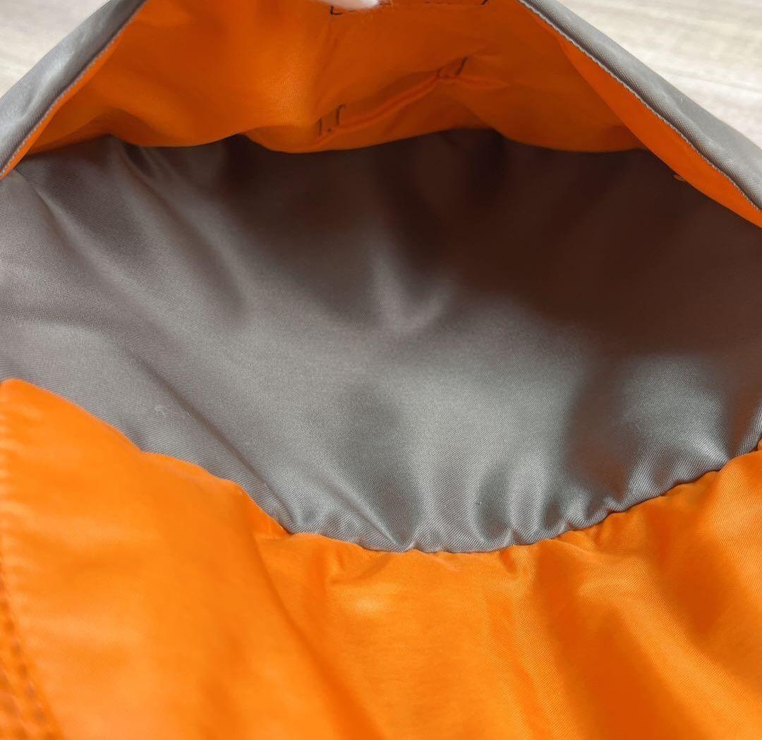 ★美品★レア★ポーター タンカー ショルダー 半月型 シルバーグレー ナイロン