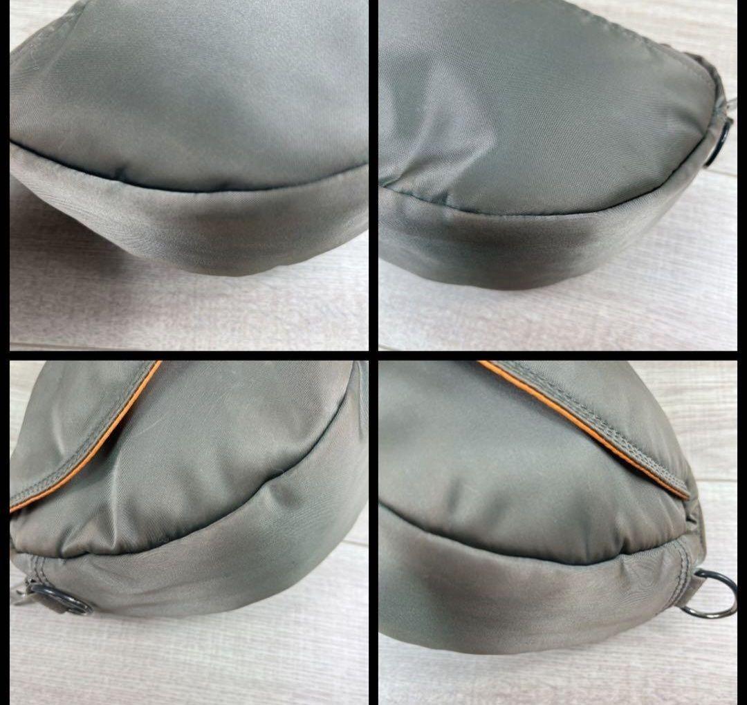 ★美品★レア★ポーター タンカー ショルダー 半月型 シルバーグレー ナイロン