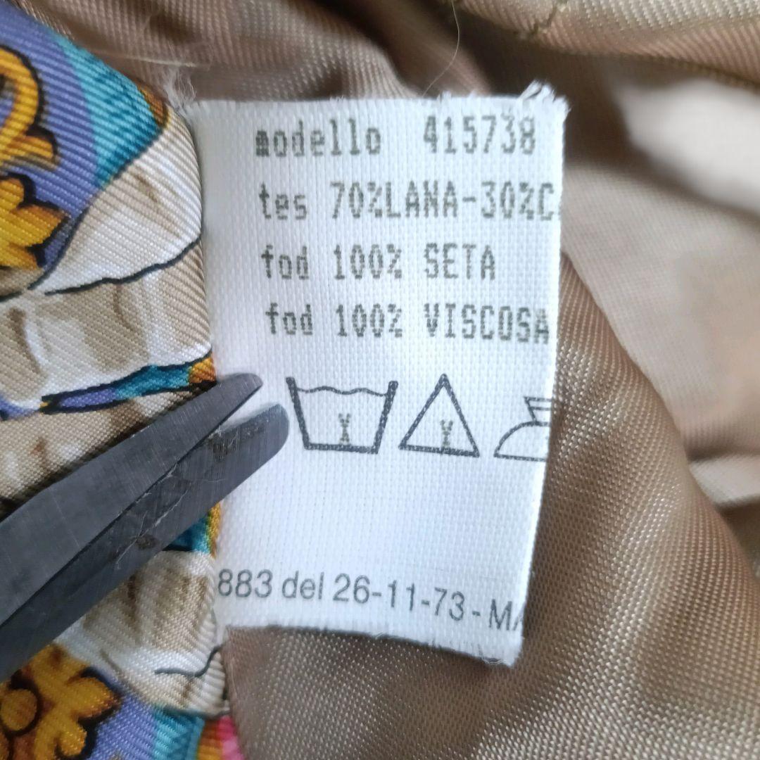 2XL✨HERNO カシミア 馬のリボン 裏地総柄 ロングコート ハニーベージュ