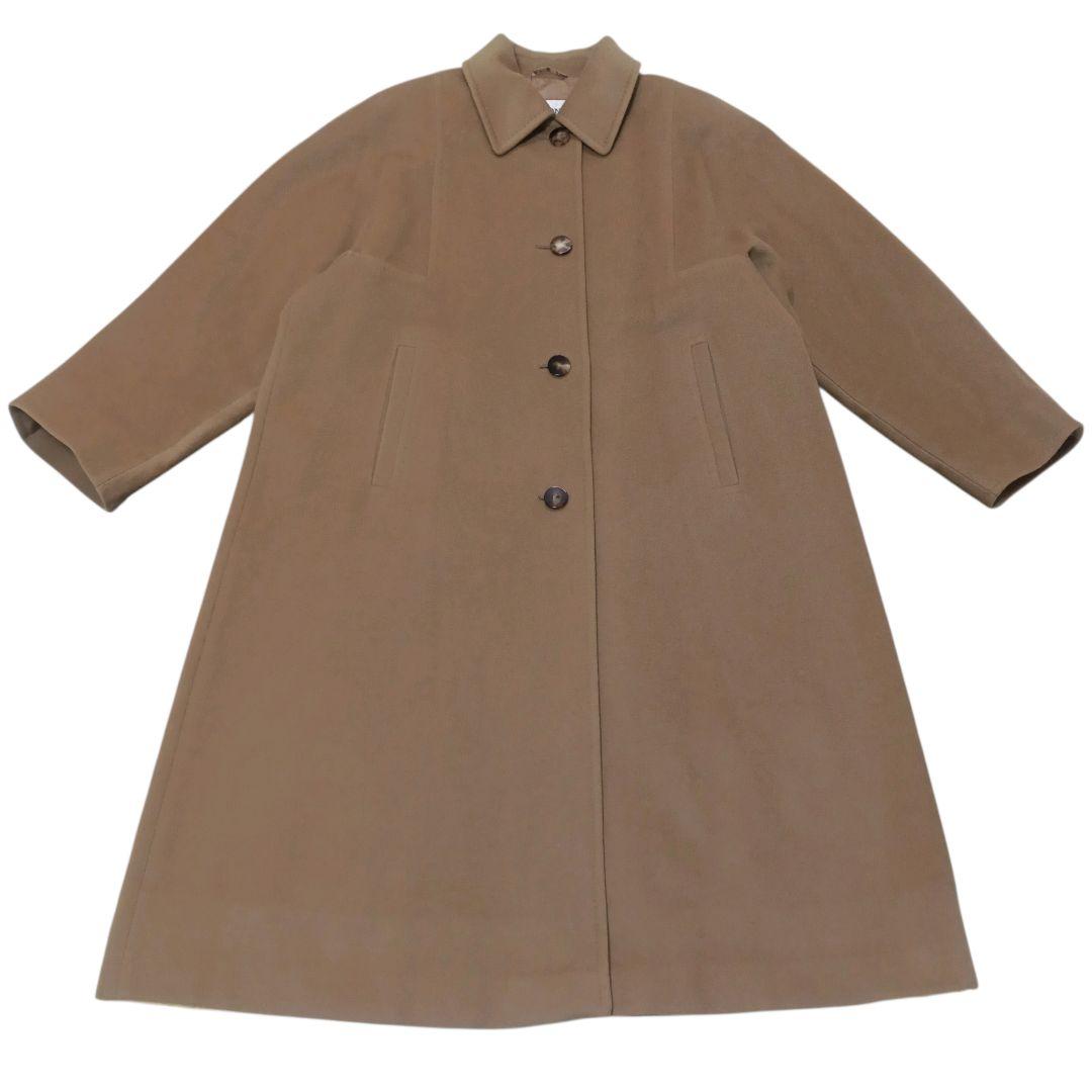 2XL✨HERNO カシミア 馬のリボン 裏地総柄 ロングコート ハニーベージュ