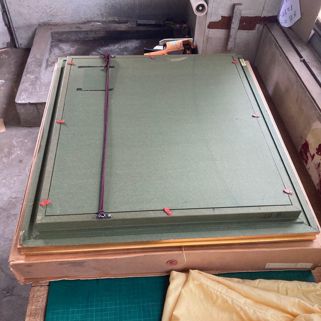 ゆ*か様 虹画堂 F10号 油彩額縁 ゴールドフレーム アクリル 金色 布カバー