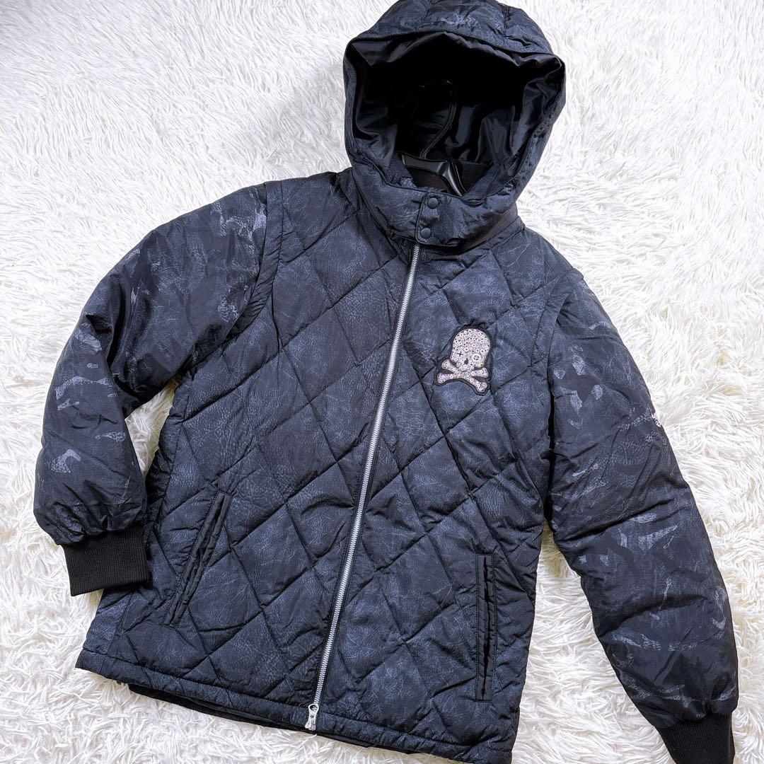 【サイズ3☆美品】ダンスウィズドラゴン　ダウンジャケット　2WAY 刺繍ワッペン