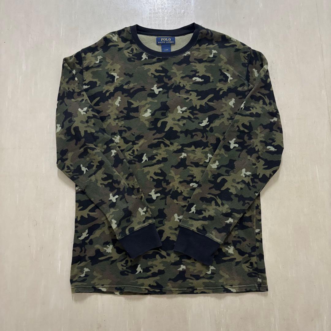 美品　ラルフローレン　迷彩サーマル　L