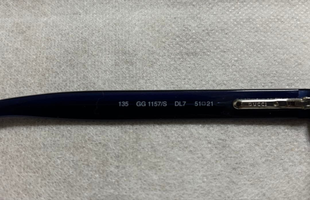 90s gucci サングラス 上杉柊平 氏 着用 モデル　ダークブルー