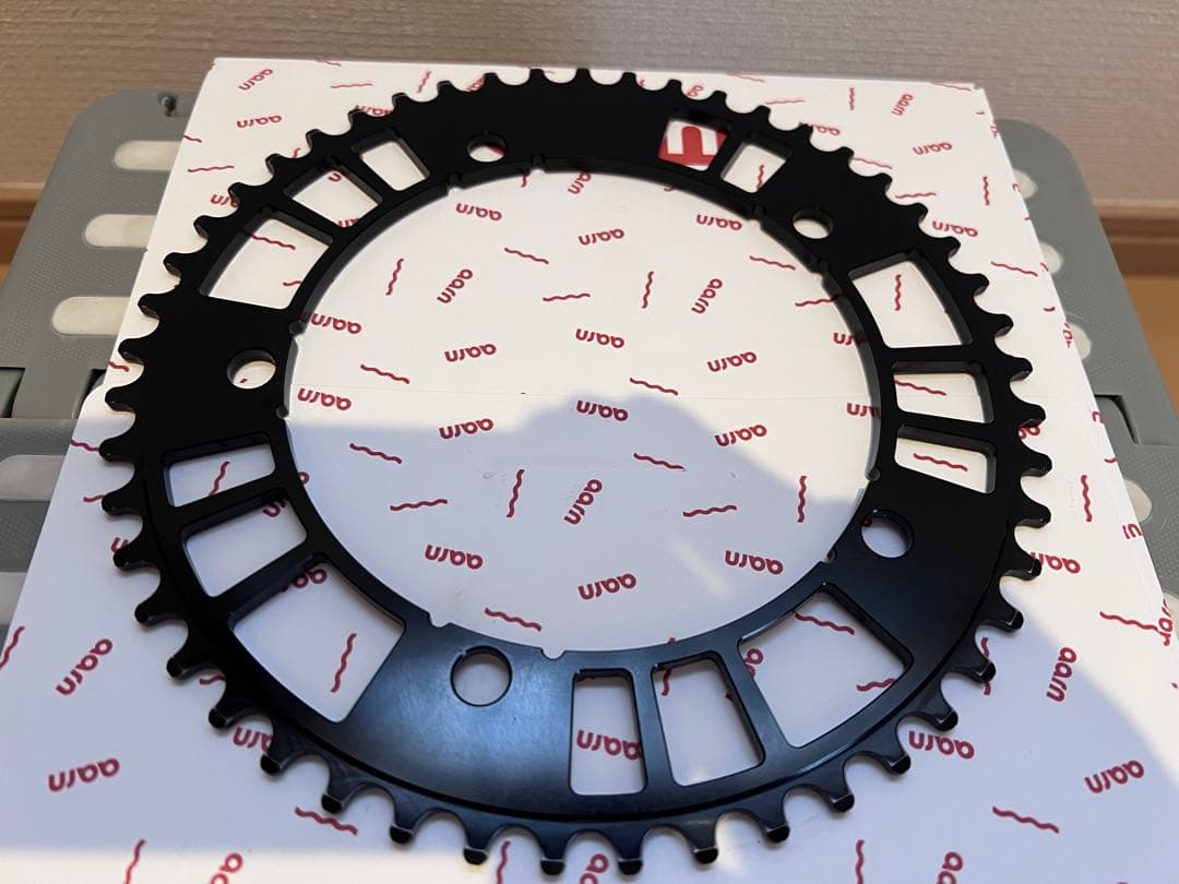 aarn アーロン　PCD144#49T ピスト　チェーンリング 黒