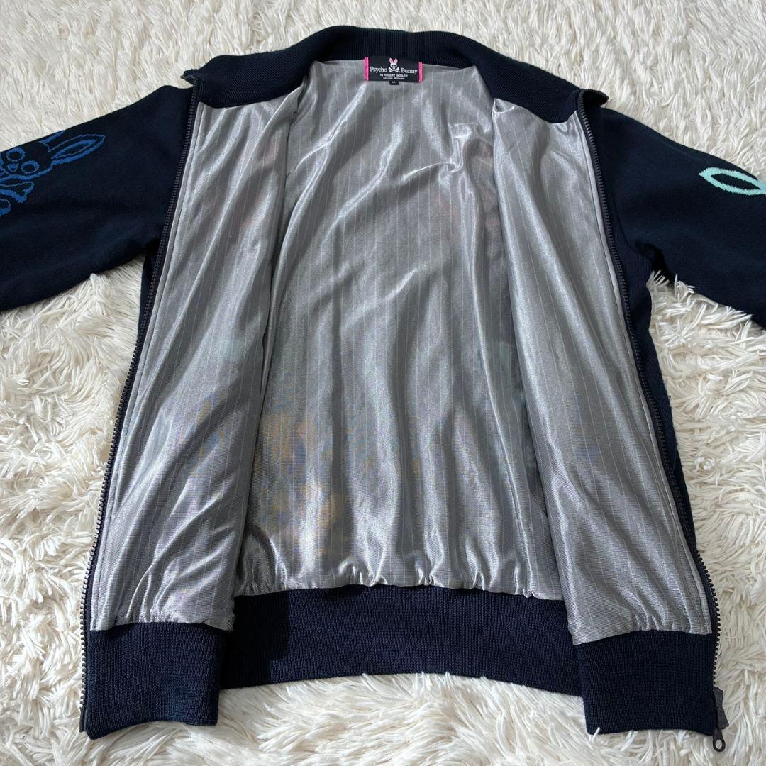 サイコバニー ジップ ニットジャケット 蓄熱 スカルラビット Mサイズ