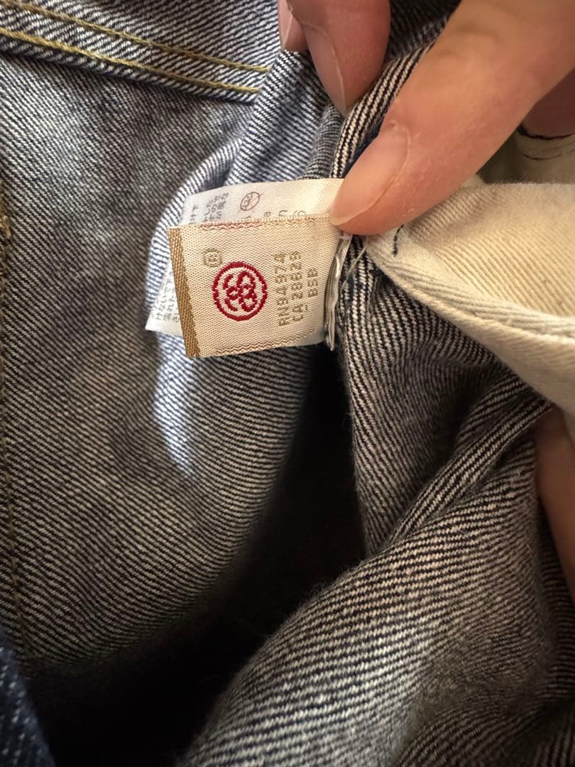 STUSSY バックペンキロゴ デニムパンツ　サイズ34 希少　90s