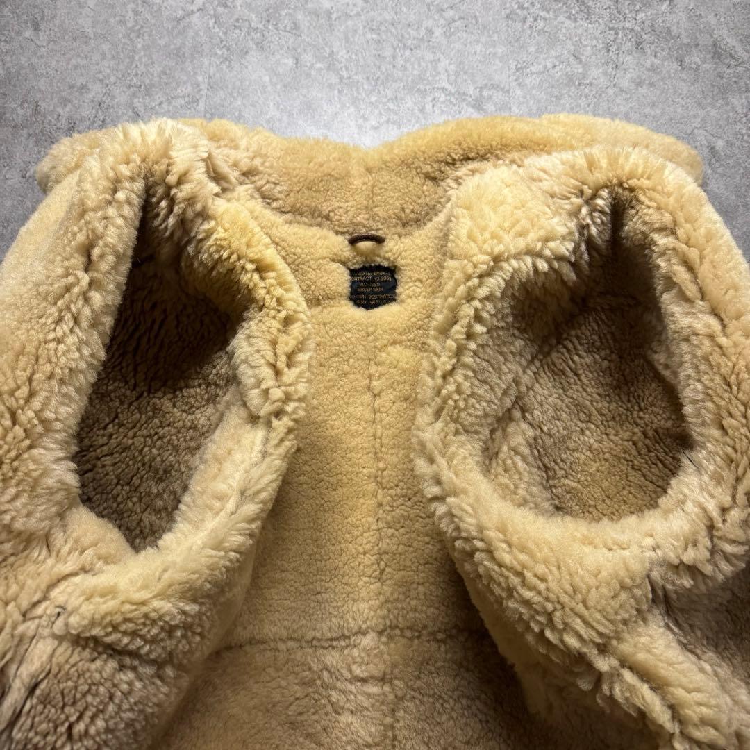 【90s vintage】フライトジャケット　B3 M ムートンジャケット　ボア