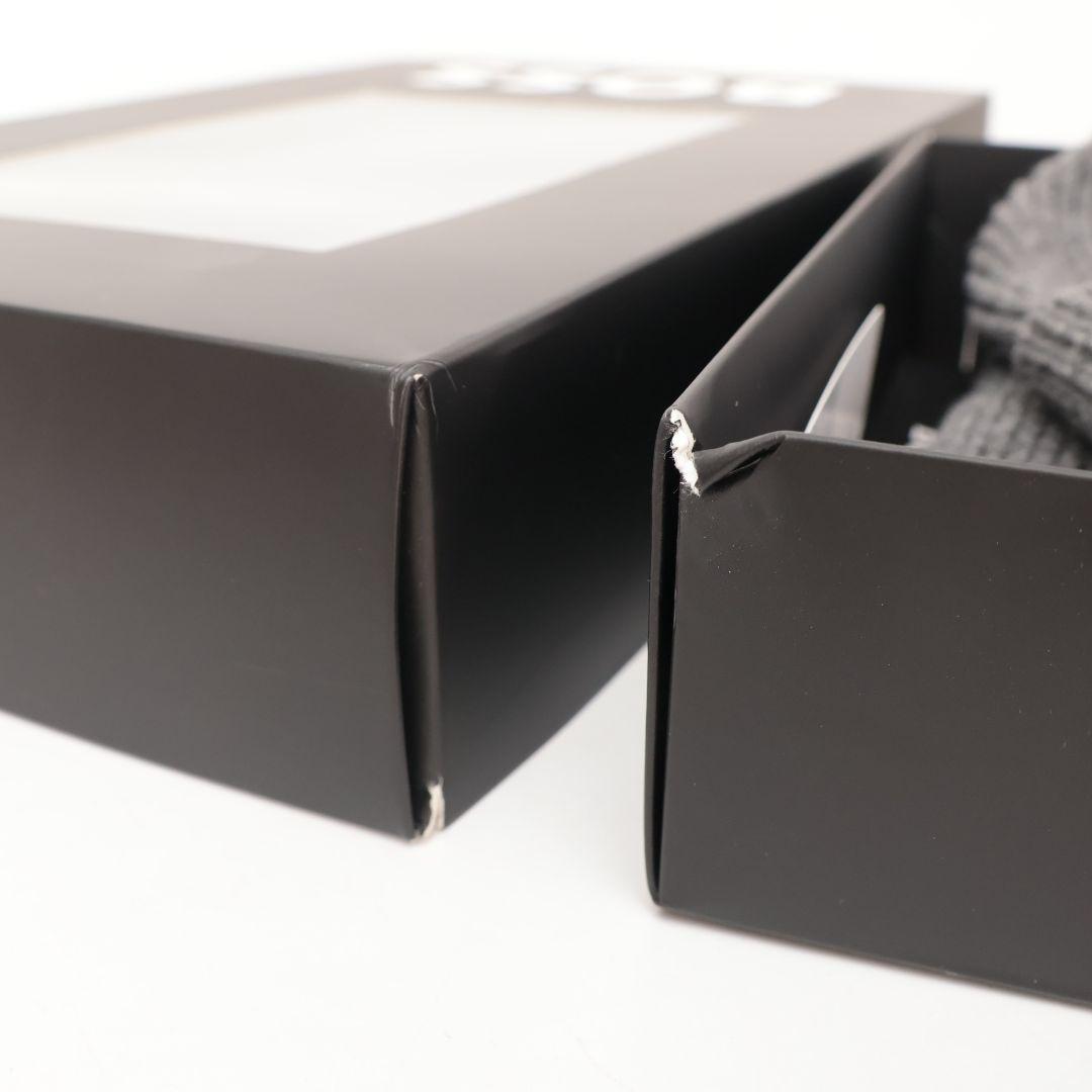 新品未使用 ヒューゴボス BOSS ニット帽 ビーニー マフラー グレー