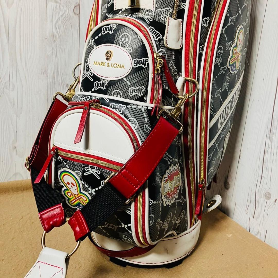 希少 MARK&LONA キャディバッグ Skull&Kilt 7分割 スカル柄 - メルカリ