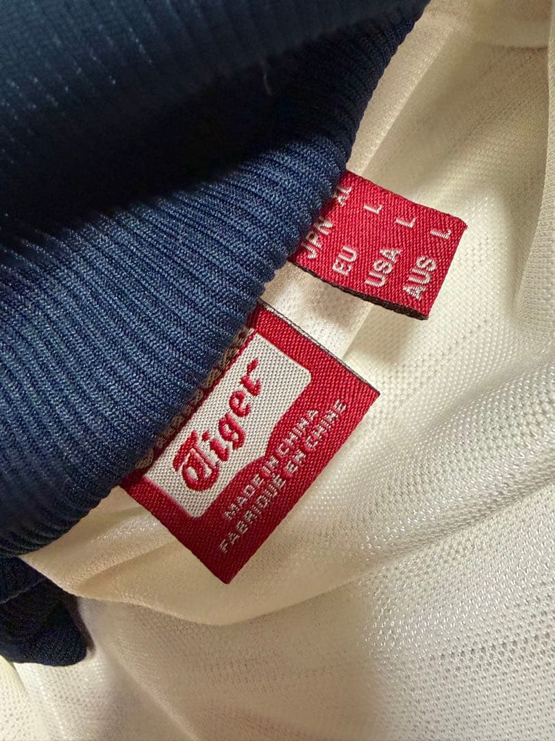 鬼レア未使品級　オニツカタイガートラックジャケットジャージ ホワイト/ネイビー