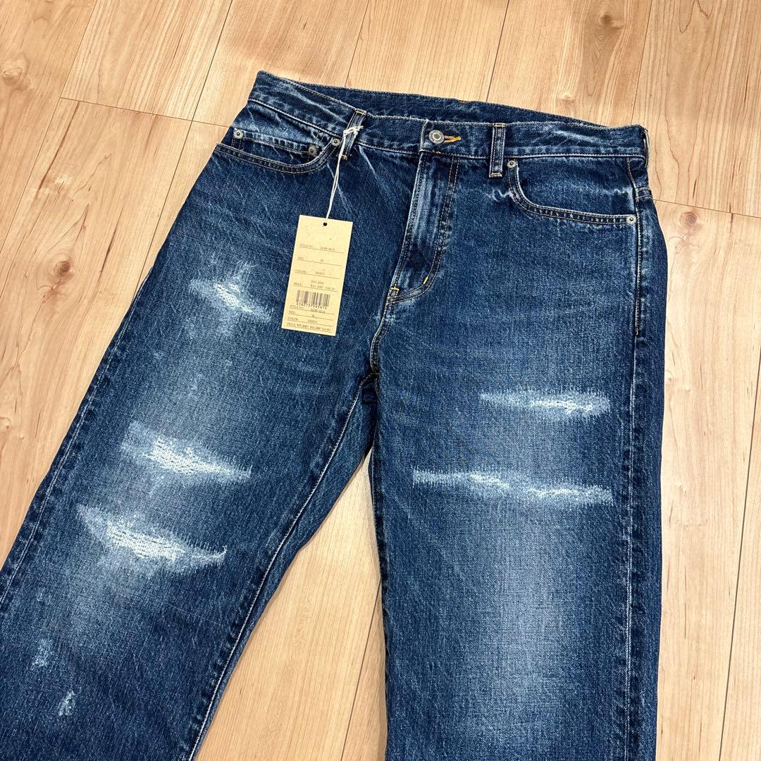 RATS 極美品 デニムパンツ 定価41,580円 クラッシュ加工 サイズM