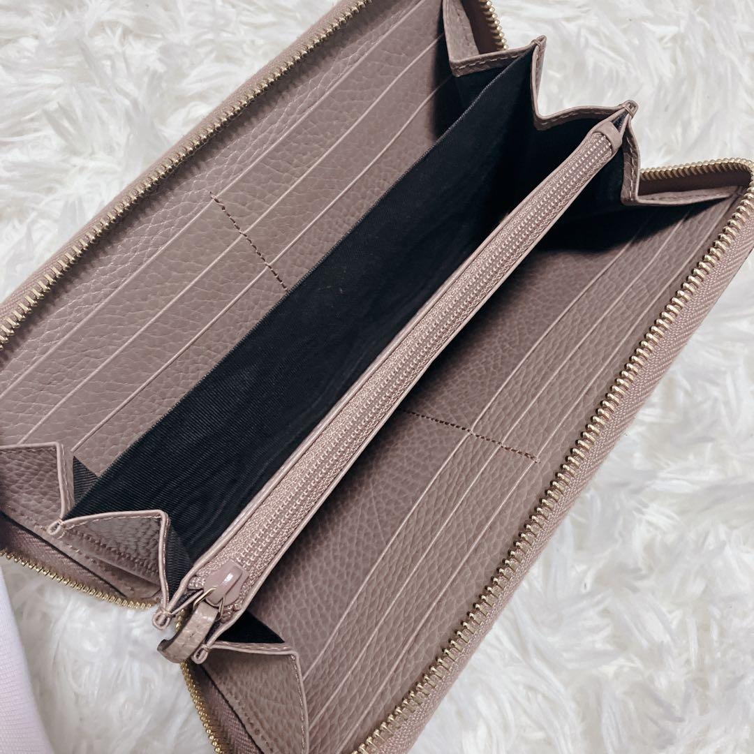 極美品 現行 GUCCI　長財布　マーモント　ラウンドファスナー　GGスプリーム