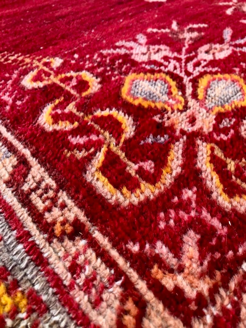 ✧憧れのギュネイ/red✧1970年代 トルコ・ヴィンテージラグ トライバルラグ