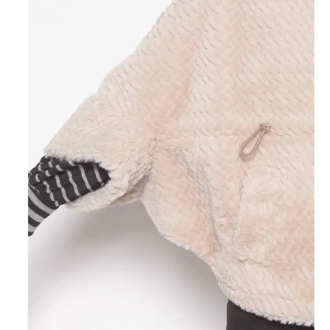 Leilian レリアン フェイクファー フーデッド ショートコート 日本製