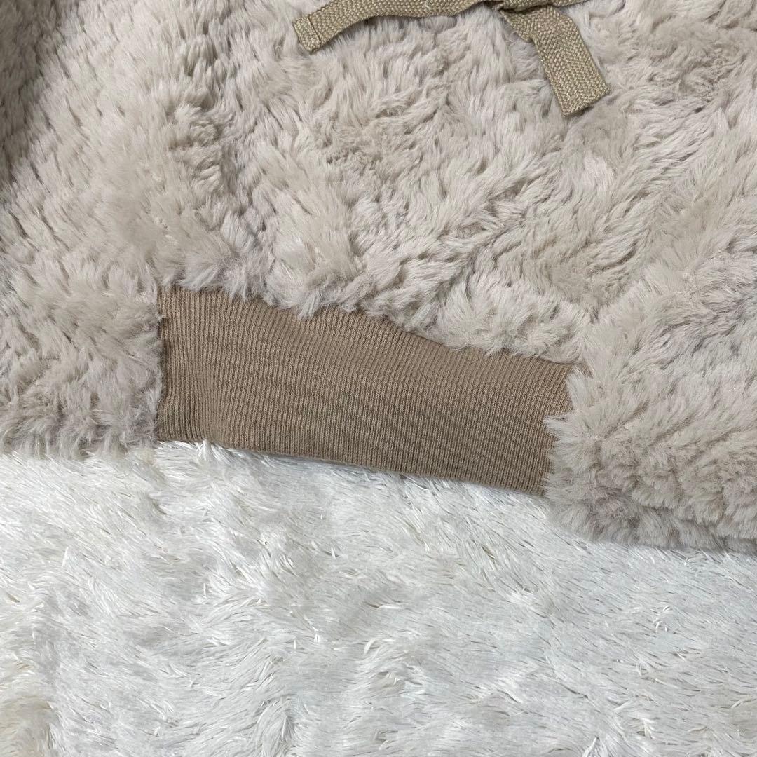 Leilian レリアン フェイクファー フーデッド ショートコート 日本製