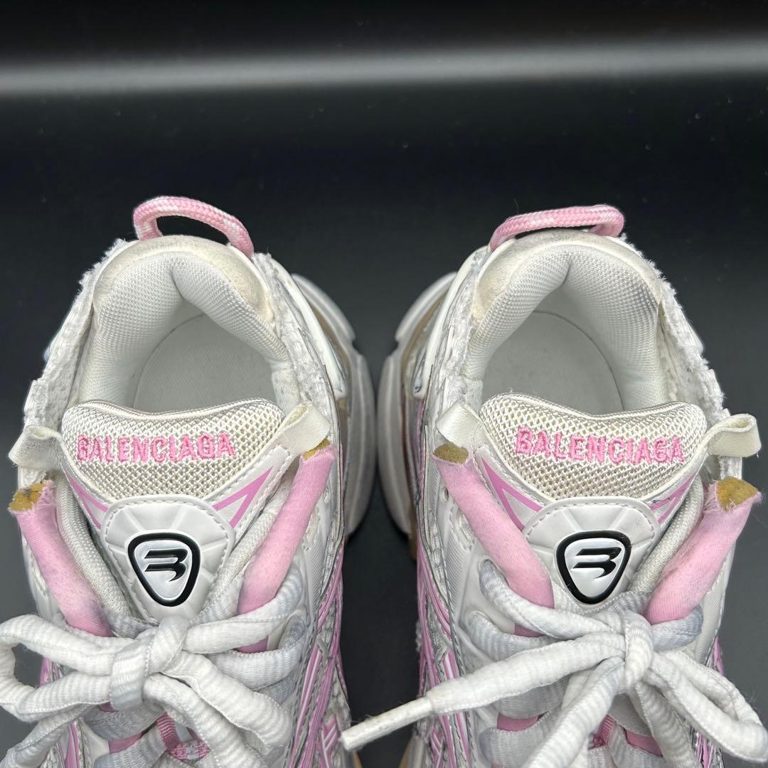 【美品】バレンシアガ RUNNER スニーカー レディース レザー ピンク