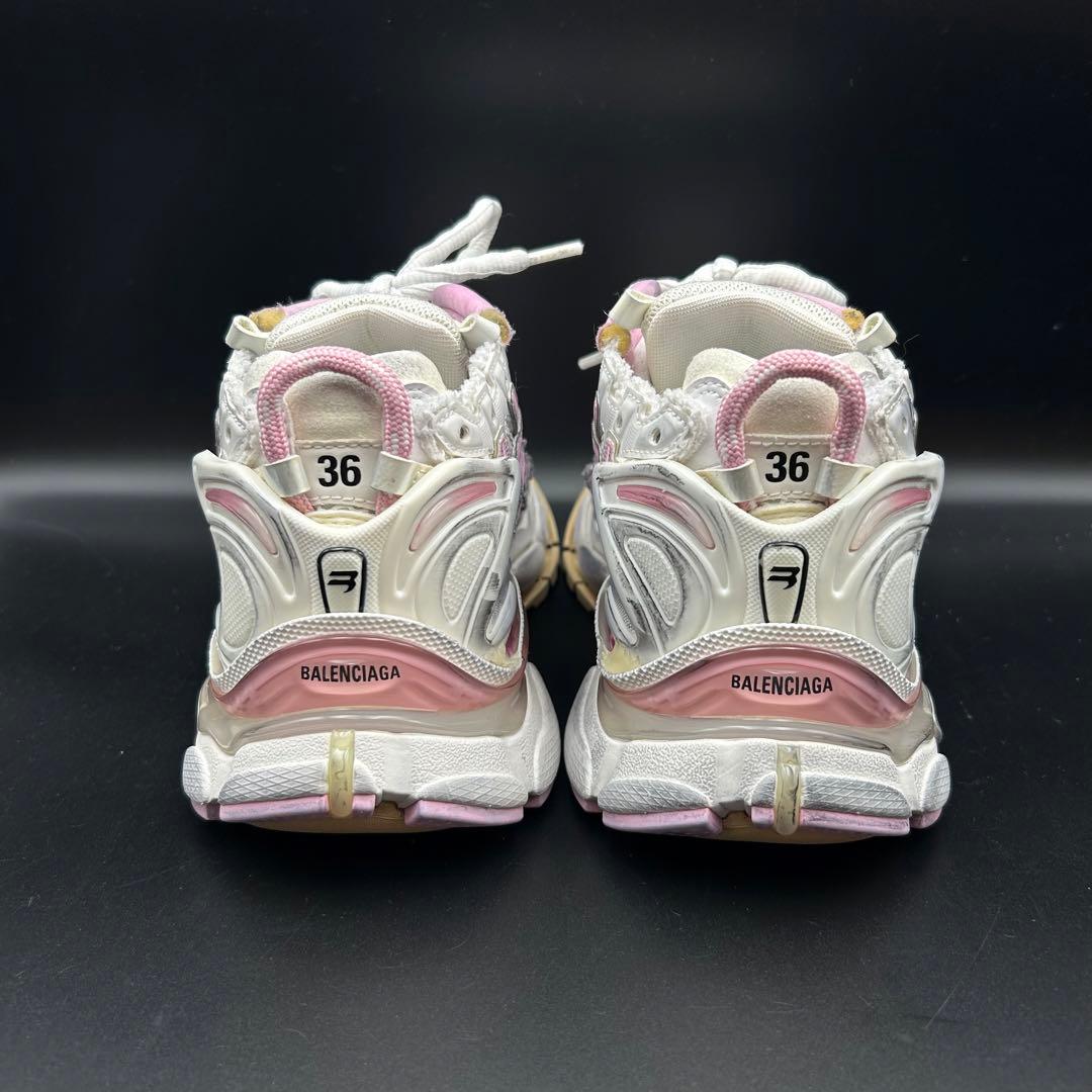 【美品】バレンシアガ RUNNER スニーカー レディース レザー ピンク