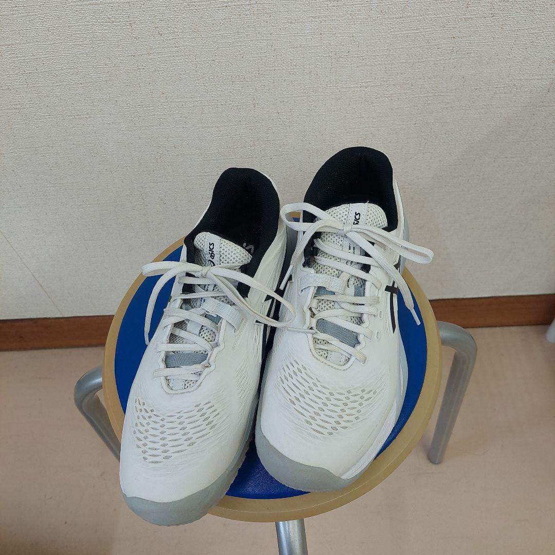 【美品】ASICS 硬式テニスシューズ (オムニ・クレー用)25.5cm