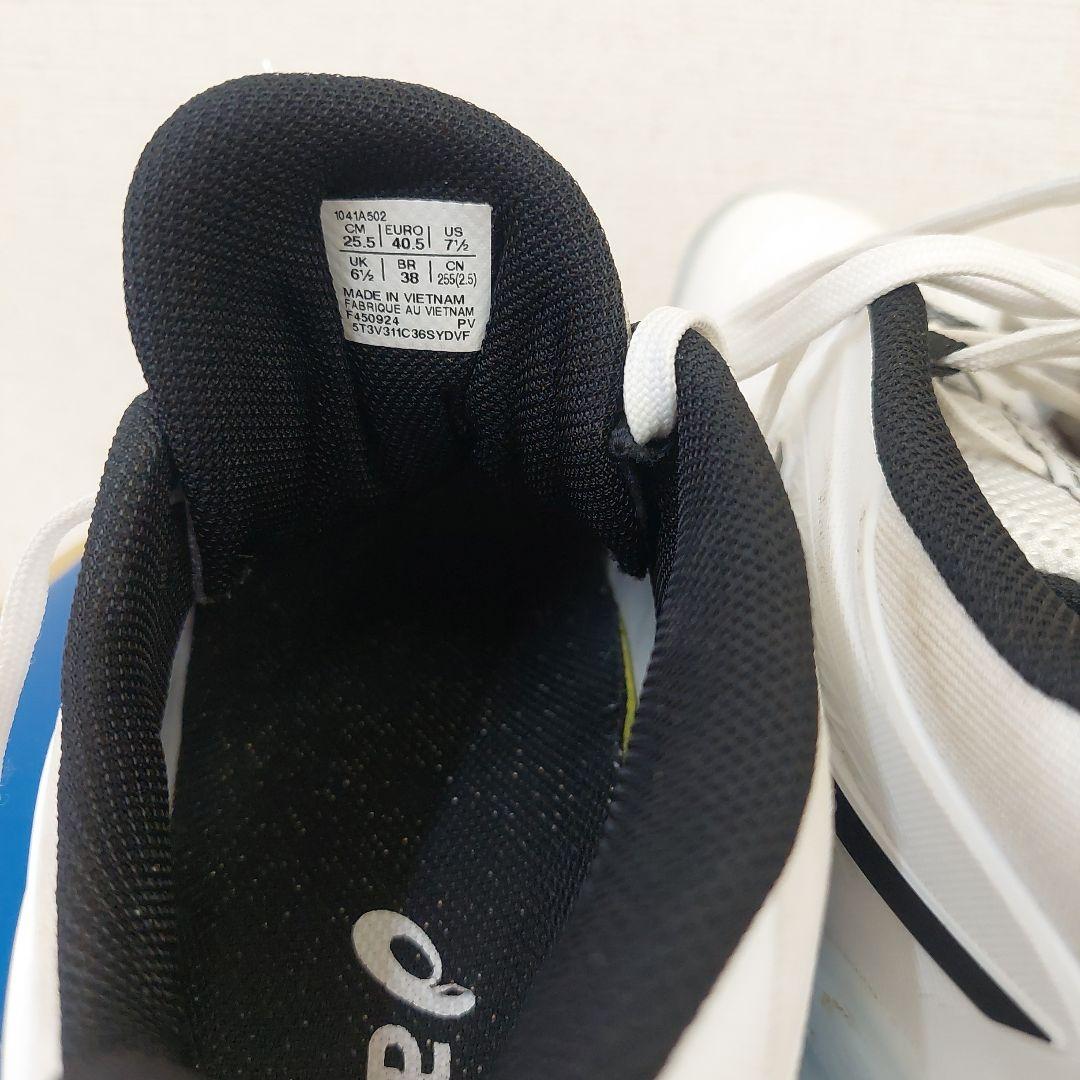 【美品】ASICS 硬式テニスシューズ (オムニ・クレー用)25.5cm