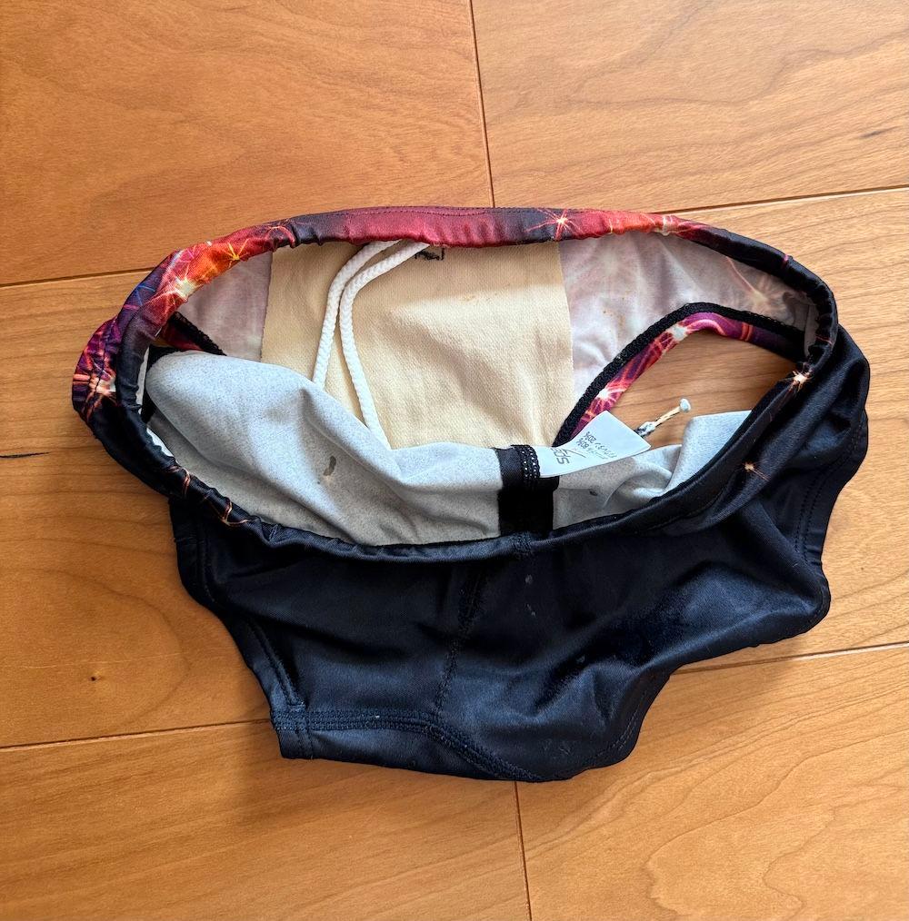 【美品】SPEEDO　アクアブレード　ダイナカット　L　光沢　ウロコ　競パン