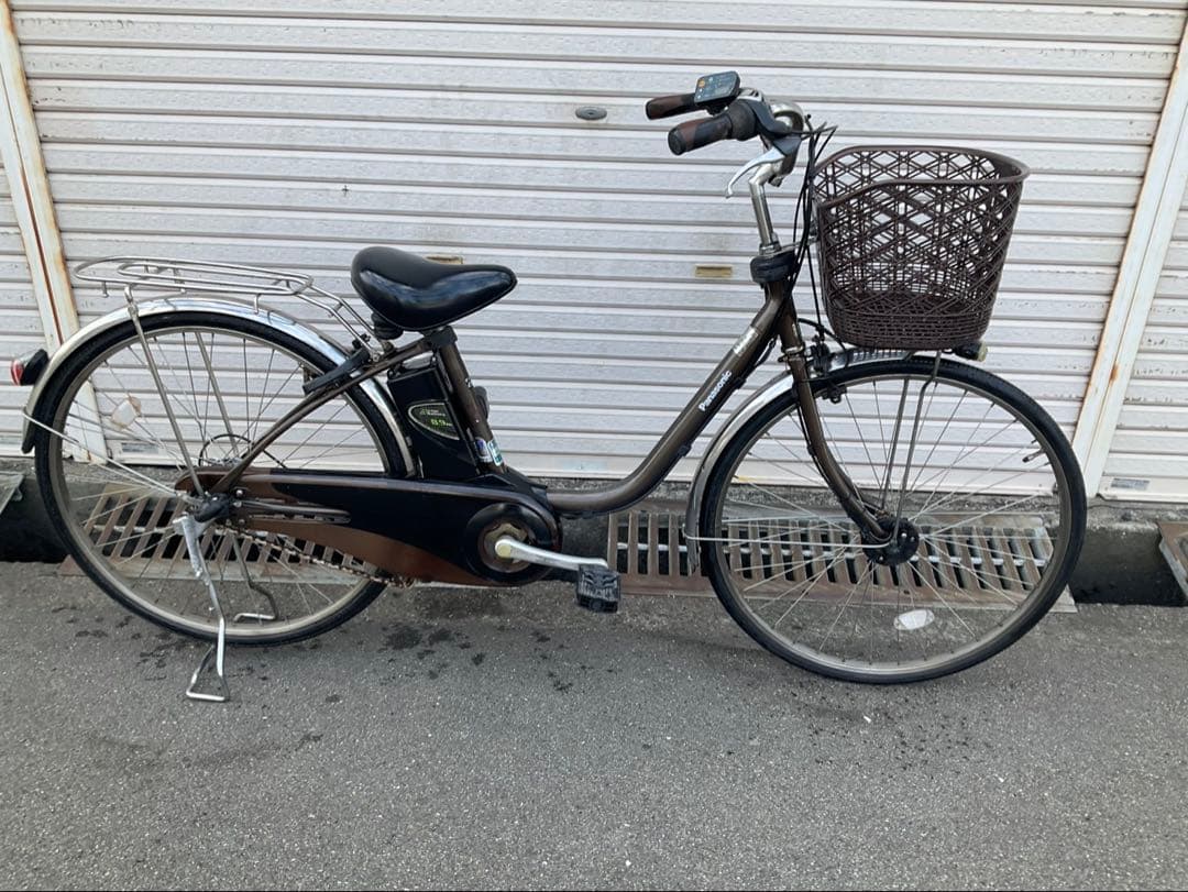 パナソニック新機種電動アシスト自転車viviDX26インチブラウン系ボディー